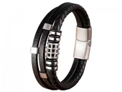 HY Wholesale Leather Bracelets Jewelry Popular Leather Bracelets-HY0130B452