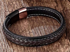 HY Wholesale Leather Bracelets Jewelry Popular Leather Bracelets-HY0137B019