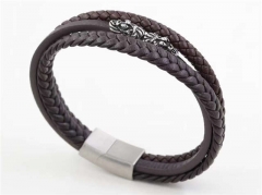 HY Wholesale Leather Bracelets Jewelry Popular Leather Bracelets-HY0129B032