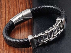 HY Wholesale Leather Bracelets Jewelry Popular Leather Bracelets-HY0133B098