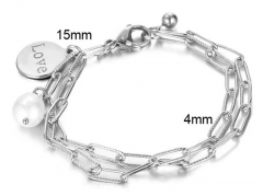 HY Wholesale Bracelets Jewelry 316L Stainless Steel Jewelry Bracelets-HY0132B119