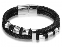 HY Wholesale Leather Bracelets Jewelry Popular Leather Bracelets-HY0130B352