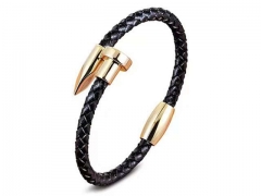 HY Wholesale Leather Bracelets Jewelry Popular Leather Bracelets-HY0130B202