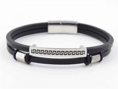 HY Wholesale Leather Bracelets Jewelry Popular Leather Bracelets-HY0129B201