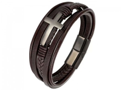 HY Wholesale Leather Bracelets Jewelry Popular Leather Bracelets-HY0136B008