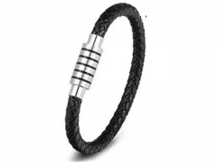 HY Wholesale Leather Bracelets Jewelry Popular Leather Bracelets-HY0130B058