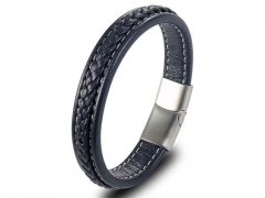 HY Wholesale Leather Bracelets Jewelry Popular Leather Bracelets-HY0120B054