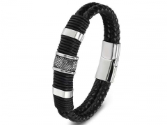 HY Wholesale Leather Bracelets Jewelry Popular Leather Bracelets-HY0130B399
