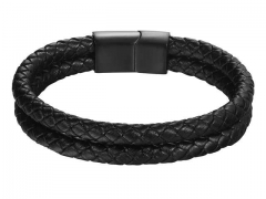 HY Wholesale Leather Bracelets Jewelry Popular Leather Bracelets-HY0120B219