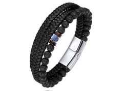 HY Wholesale Leather Bracelets Jewelry Popular Leather Bracelets-HY0136B157