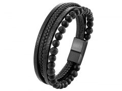 HY Wholesale Leather Bracelets Jewelry Popular Leather Bracelets-HY0120B172