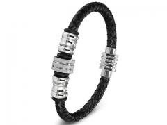 HY Wholesale Leather Bracelets Jewelry Popular Leather Bracelets-HY0130B153