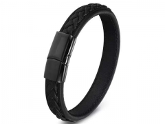 HY Wholesale Leather Bracelets Jewelry Popular Leather Bracelets-HY0130B018