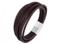 HY Wholesale Leather Bracelets Jewelry Popular Leather Bracelets-HY0136B176