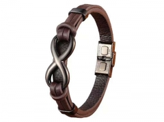HY Wholesale Leather Bracelets Jewelry Popular Leather Bracelets-HY0130B333