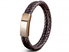 HY Wholesale Leather Bracelets Jewelry Popular Leather Bracelets-HY0130B393