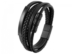 HY Wholesale Leather Bracelets Jewelry Popular Leather Bracelets-HY0133B137