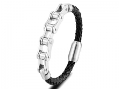 HY Wholesale Leather Bracelets Jewelry Popular Leather Bracelets-HY0120B213