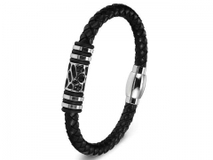 HY Wholesale Leather Bracelets Jewelry Popular Leather Bracelets-HY0130B326