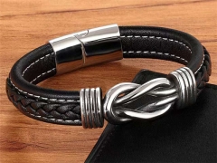 HY Wholesale Leather Bracelets Jewelry Popular Leather Bracelets-HY0130B002