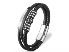 HY Wholesale Leather Bracelets Jewelry Popular Leather Bracelets-HY0135B037