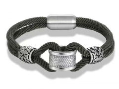 HY Wholesale Leather Bracelets Jewelry Popular Leather Bracelets-HY0135B023