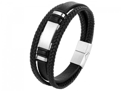 HY Wholesale Leather Bracelets Jewelry Popular Leather Bracelets-HY0120B053