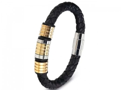 HY Wholesale Leather Bracelets Jewelry Popular Leather Bracelets-HY0130B309