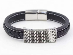 HY Wholesale Leather Bracelets Jewelry Popular Leather Bracelets-HY0129B177