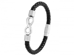 HY Wholesale Leather Bracelets Jewelry Popular Leather Bracelets-HY0120B081