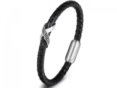 HY Wholesale Leather Bracelets Jewelry Popular Leather Bracelets-HY0130B297