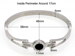 HY Wholesale Bangle Stainless Steel 316L Jewelry Bangle-HY0041B265
