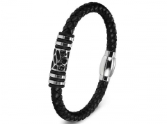 HY Wholesale Leather Bracelets Jewelry Popular Leather Bracelets-HY0130B211