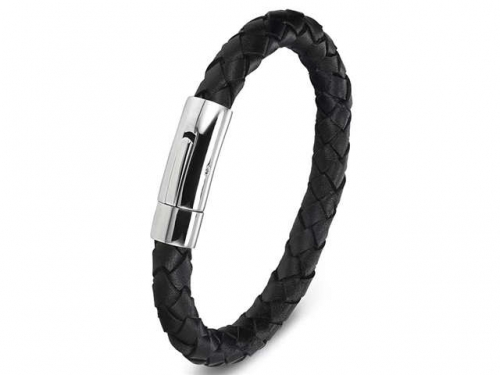 HY Wholesale Leather Bracelets Jewelry Popular Leather Bracelets-HY0130B217