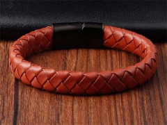 HY Wholesale Leather Bracelets Jewelry Popular Leather Bracelets-HY0133B225