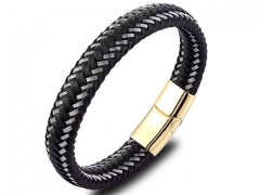 HY Wholesale Leather Bracelets Jewelry Popular Leather Bracelets-HY0120B148