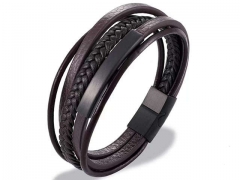 HY Wholesale Leather Bracelets Jewelry Popular Leather Bracelets-HY0135B028