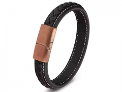 HY Wholesale Leather Bracelets Jewelry Popular Leather Bracelets-HY0130B020