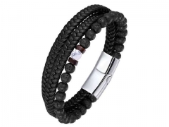 HY Wholesale Leather Bracelets Jewelry Popular Leather Bracelets-HY0136B160
