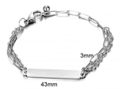 HY Wholesale Bracelets Jewelry 316L Stainless Steel Jewelry Bracelets-HY0132B120