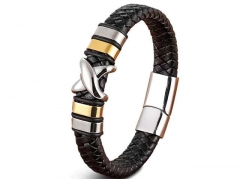 HY Wholesale Leather Bracelets Jewelry Popular Leather Bracelets-HY0130B235