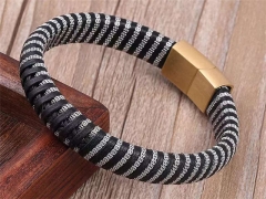 HY Wholesale Leather Bracelets Jewelry Popular Leather Bracelets-HY0137B099