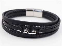 HY Wholesale Leather Bracelets Jewelry Popular Leather Bracelets-HY0129B220