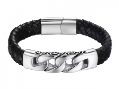 HY Wholesale Leather Bracelets Jewelry Popular Leather Bracelets-HY0120B092