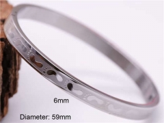 HY Wholesale Bangle Stainless Steel 316L Jewelry Bangle-HY0122B406