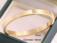 HY Wholesale Bangle Stainless Steel 316L Jewelry Bangle-HY0122B424