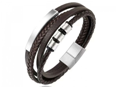 HY Wholesale Leather Bracelets Jewelry Popular Leather Bracelets-HY0136B135