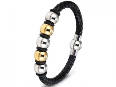 HY Wholesale Leather Bracelets Jewelry Popular Leather Bracelets-HY0130B331
