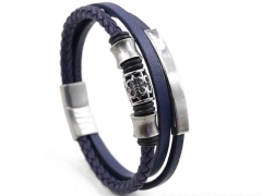 HY Wholesale Leather Bracelets Jewelry Popular Leather Bracelets-HY0129B037