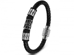 HY Wholesale Leather Bracelets Jewelry Popular Leather Bracelets-HY0130B214